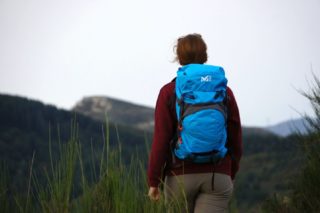 voyageuse, sac à dos, backpack