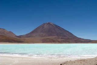 Laguna Verde aux vertes Bolivie Ande Uyuni