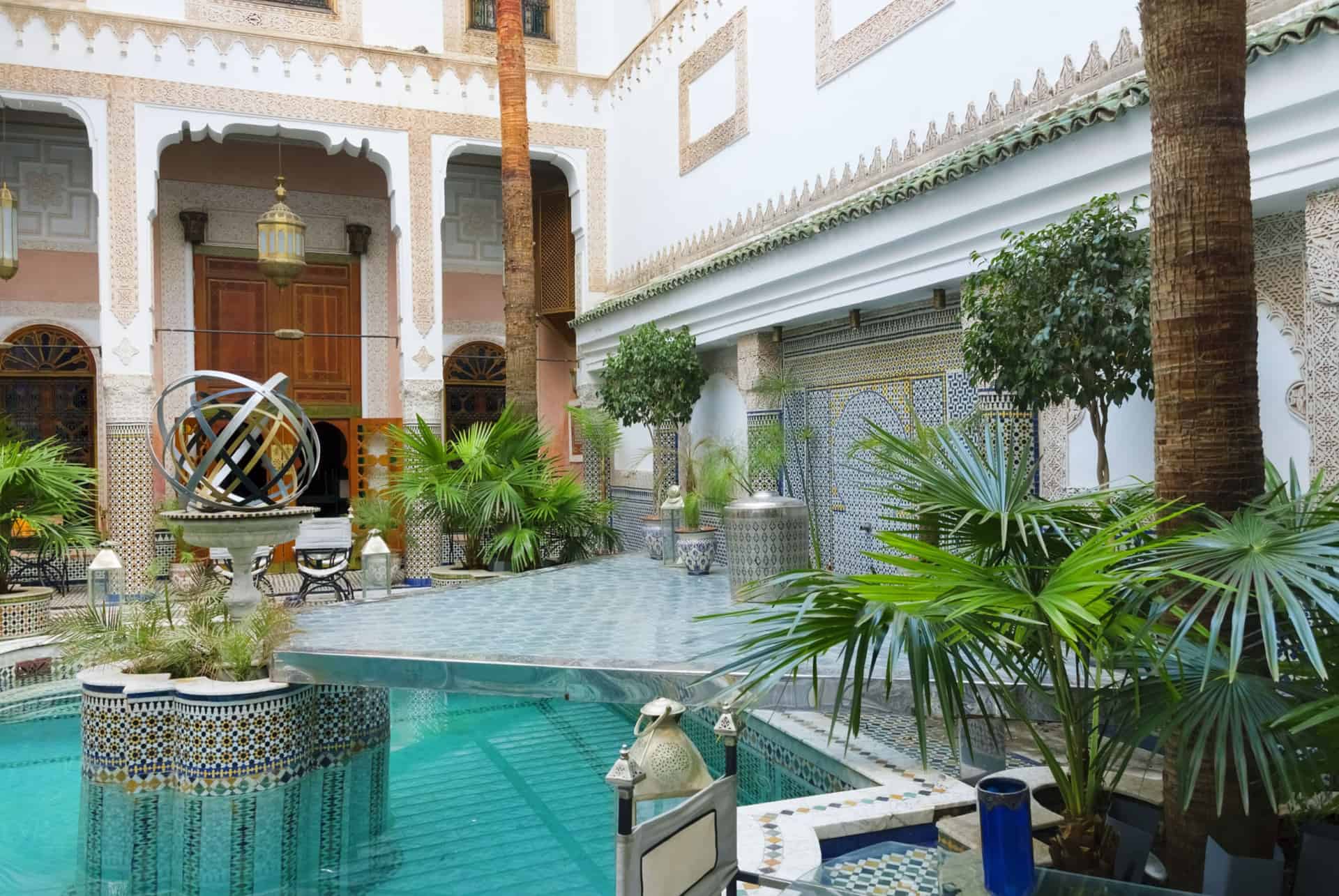 riads marrakech piscine