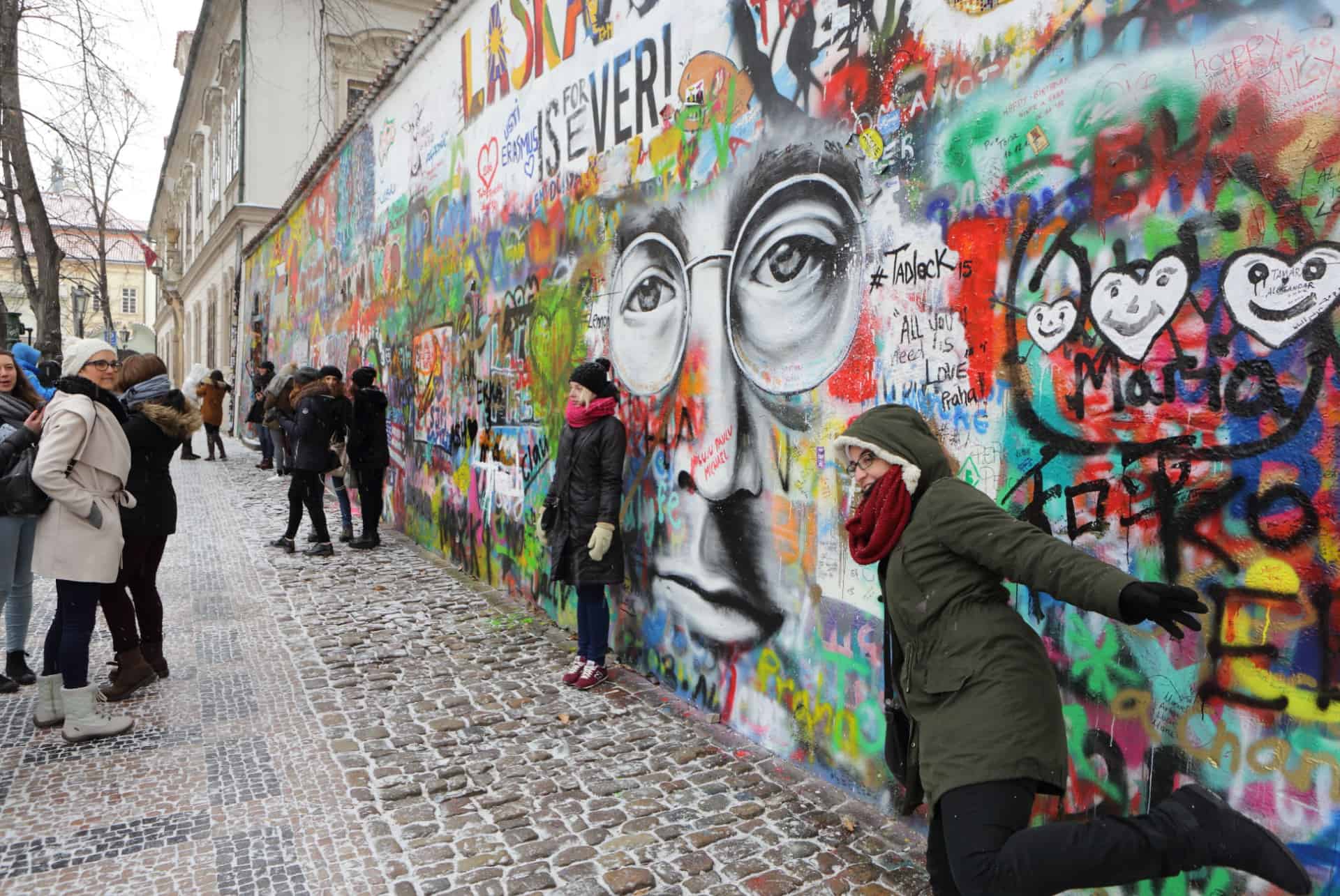 mur john lennon que faire prague