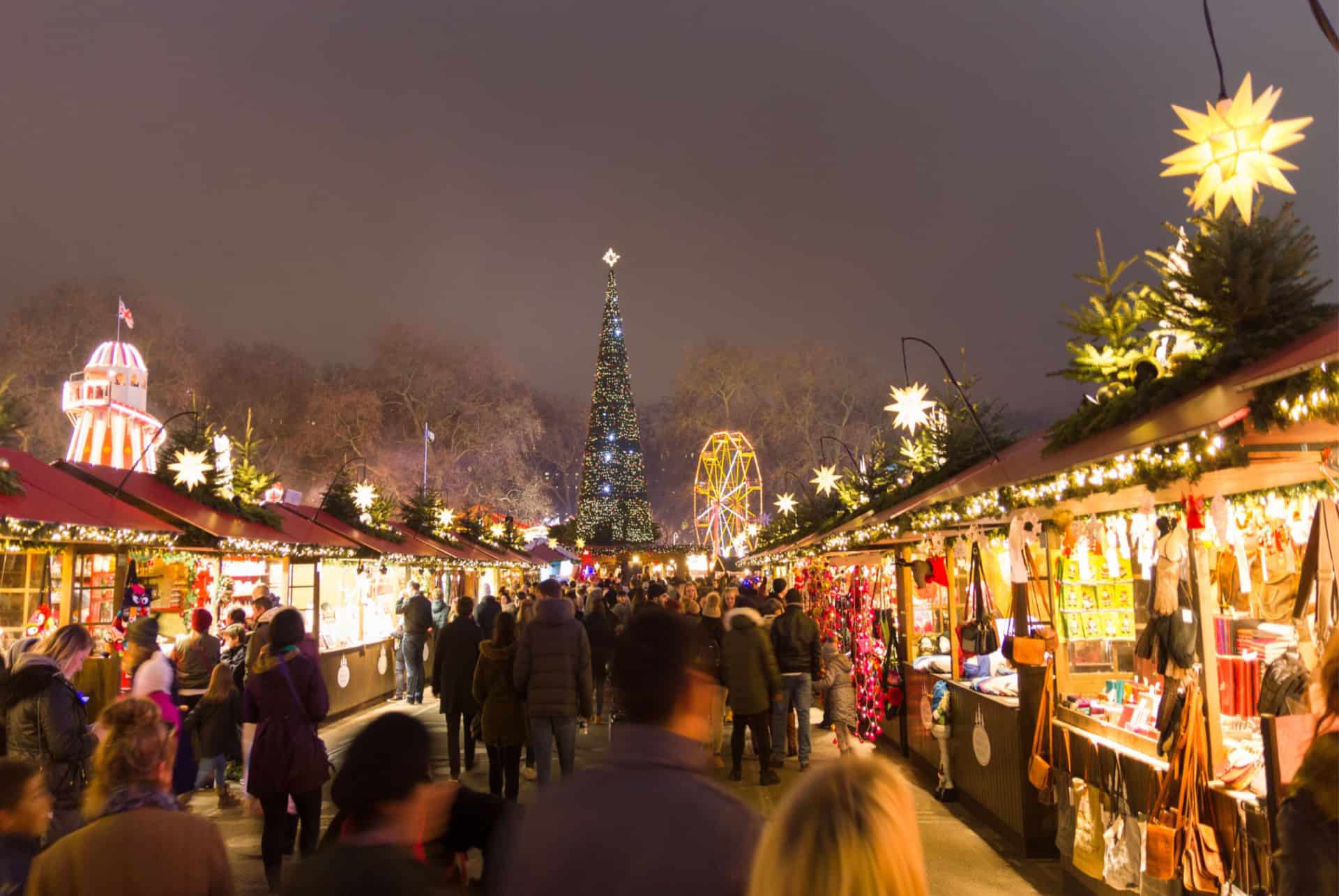 marche de noel a londres en decembre