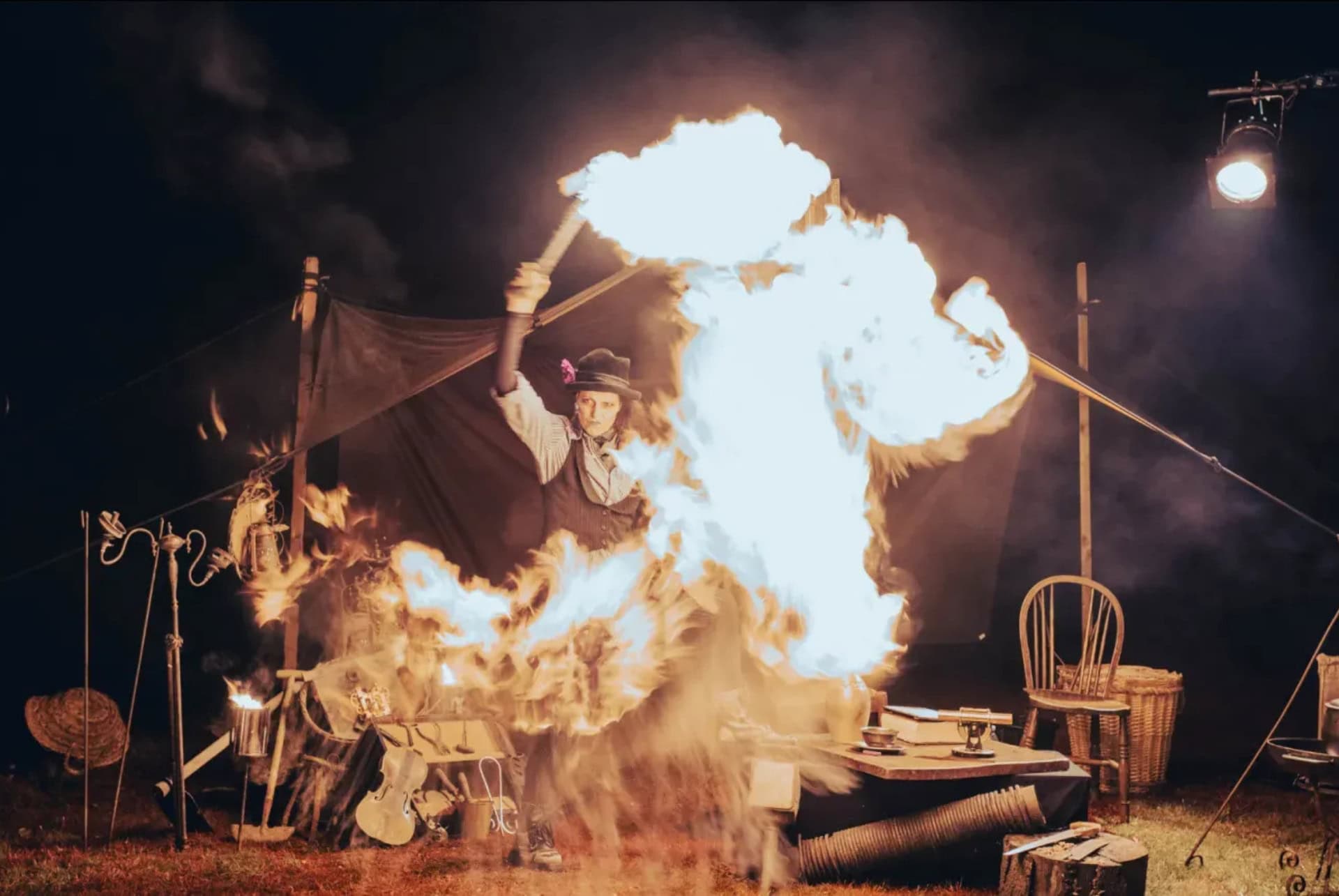 spectacle vivant pour halloween a londres aux jardins botaniques royaux de kew