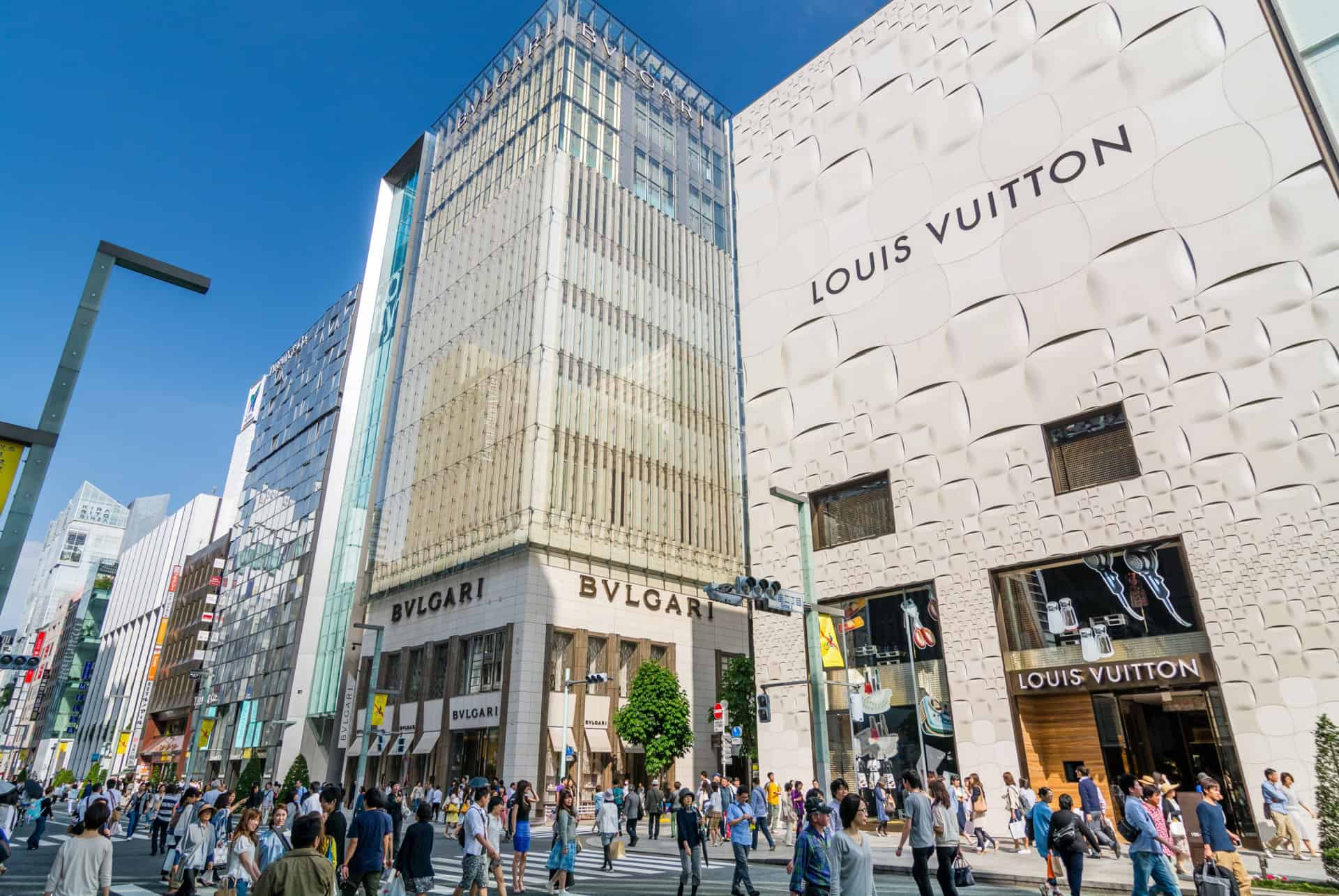 enseignes de luxe a tokyo ginza