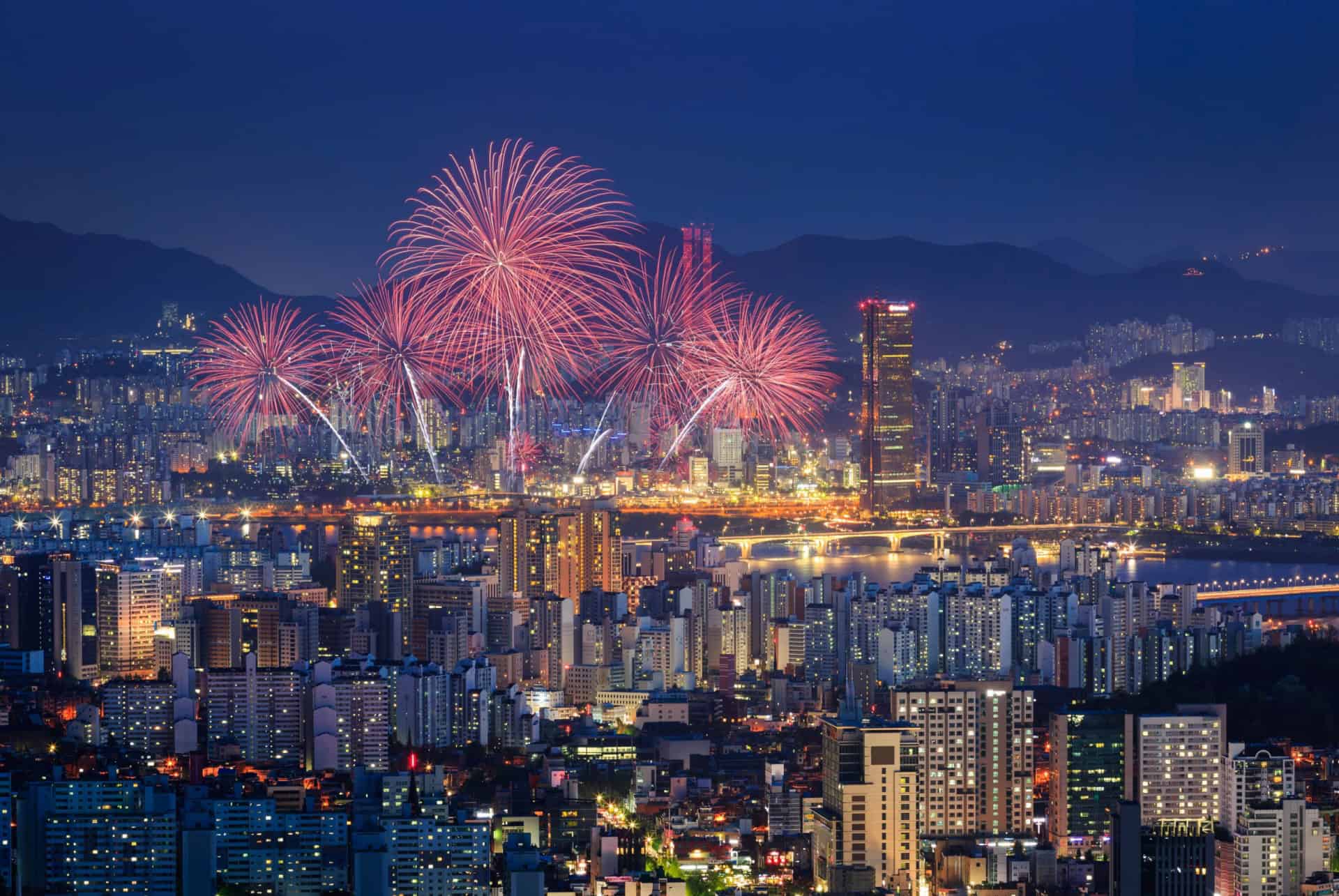 quand partir a seoul pour le international fireworks festival