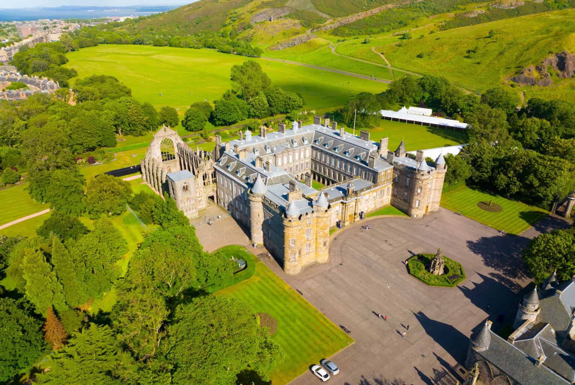 vue arienne palais holyrood