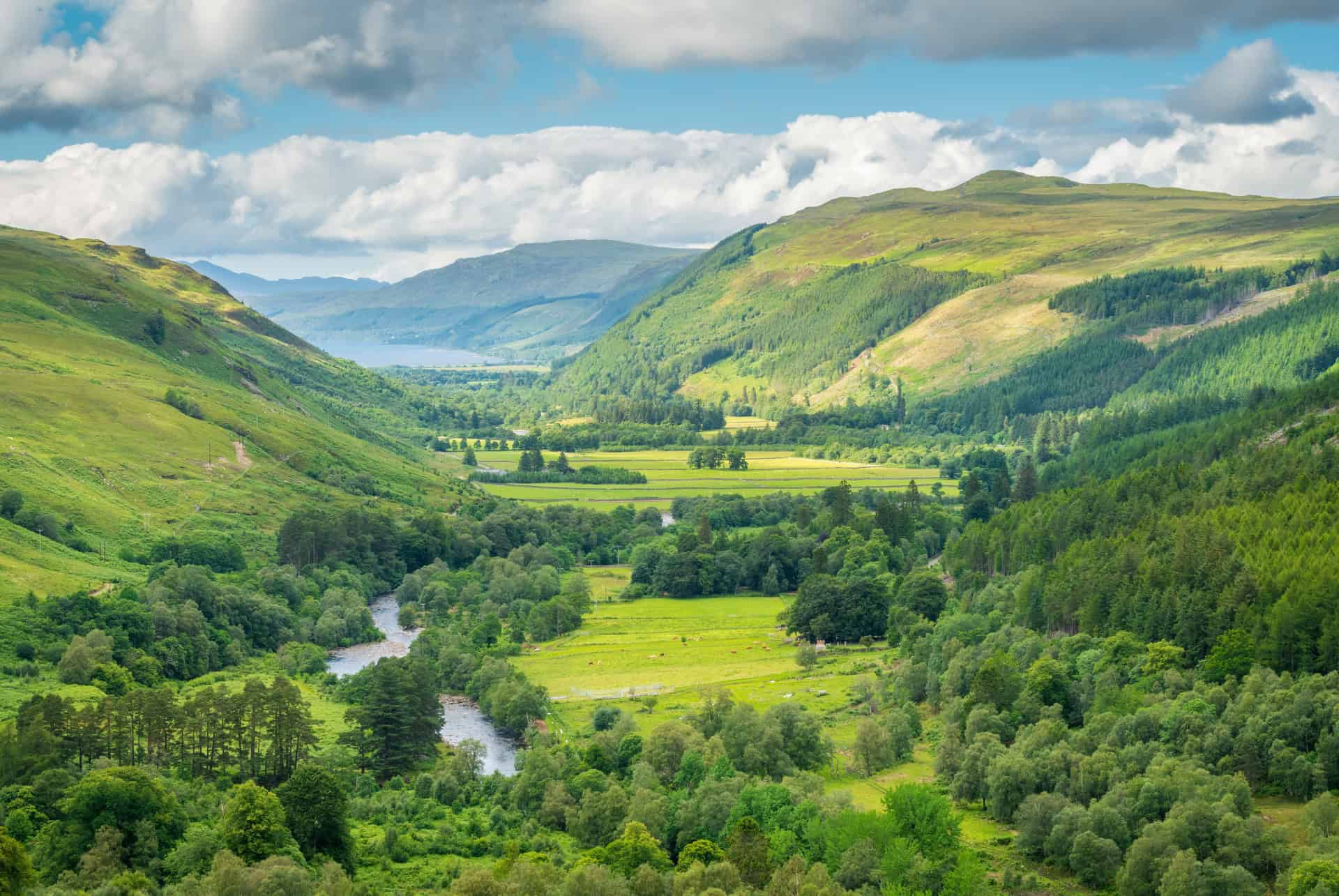 vue sur la reserve nationale des gorges de corrieshalloch