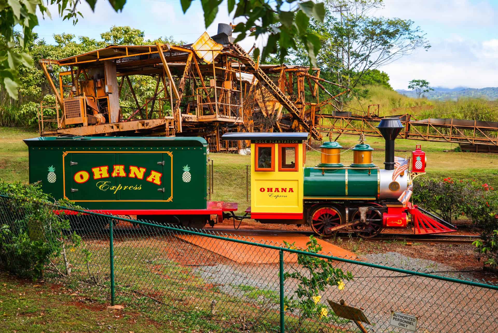 le petit train de la plantation dole ananas