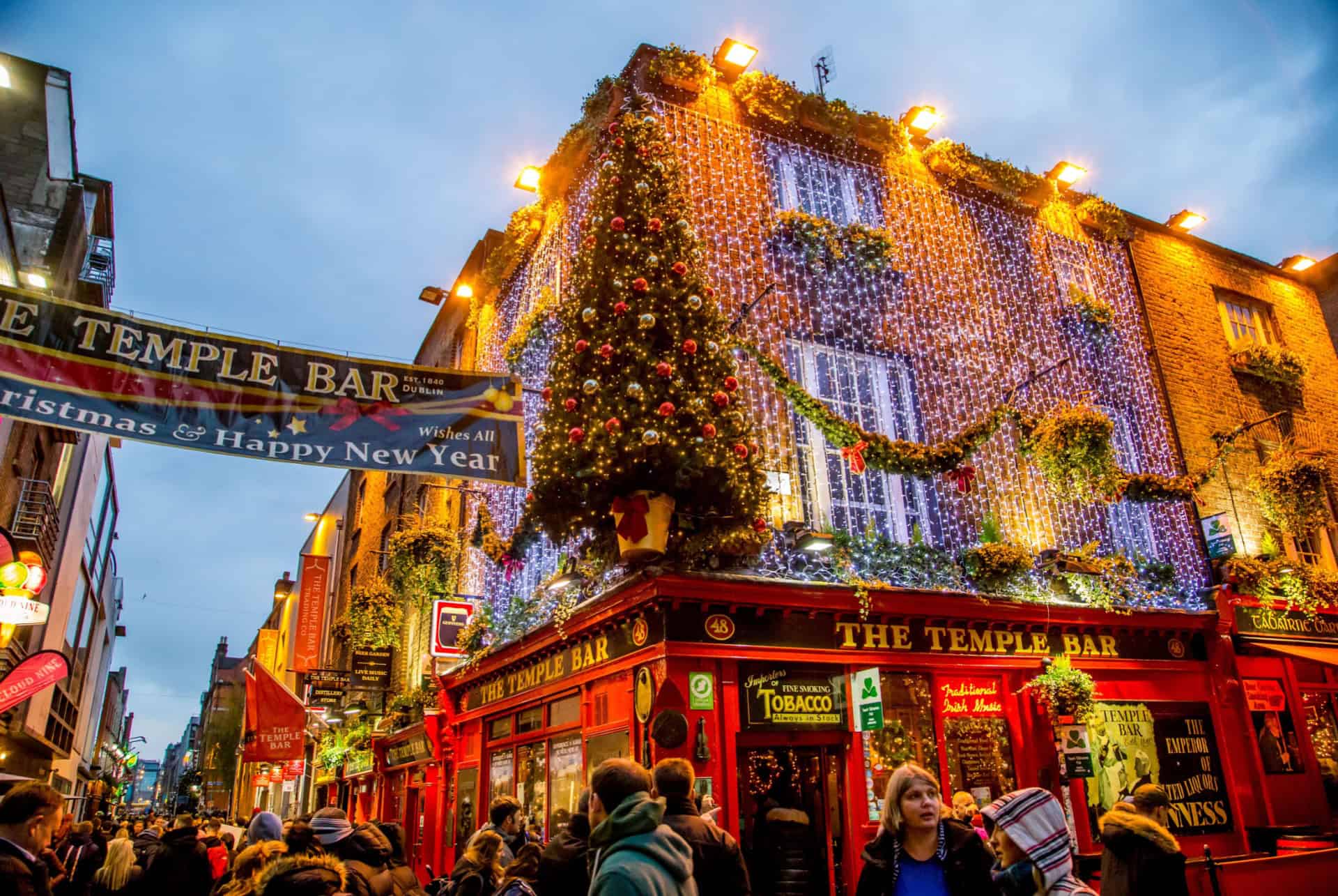 temple bar dublin en hiver