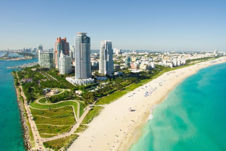Visite guidée en avion à South Beach